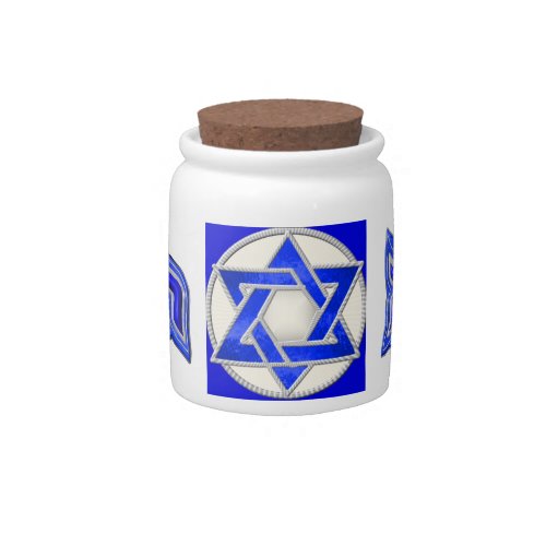 Star of David Candy Jar