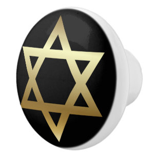 Star of David Ceramic Knob