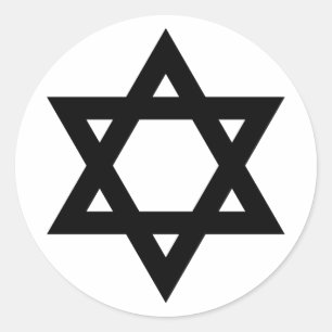 Star of David Classic Round Sticker