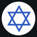Star of David Classic Round Sticker<br><div class="desc">Showcase your heritage and faith with this Star of David Throw Pillow. Featuring a timeless and elegant design,  this decorative pillow adds a meaningful touch to any home,  office,  or sacred space. Perfect for Hanukkah,  Jewish holidays,  or as a thoughtful gift for loved ones.</div>