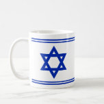 Star of David Coffee Mug<br><div class="desc">Classic white 11 oz. mug with an image, on both sides, of a royal blue Star of David and a top and bottom royal blue double border. See matching candy jar, Melamine plate, Porcelain plate, paper plate, square ceramic tile and coasters. See the entire Hanukkah Mug collection under the HOME...</div>