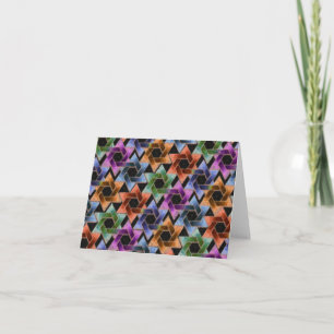 Star of David Damask Thank You Card