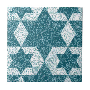 Star of David design made in Jerusalem Tile
