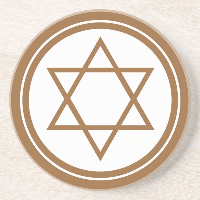Star of David Drink Coaster (Front)