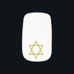 Star of David Finger Nail Decal Hanukkah Gift<br><div class="desc">Eight nights of gifts and what to do? Give this gift of nail decals containing the Star of David.</div>