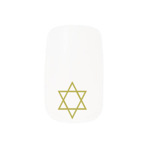 Star of David Finger Nail Decal Hanukkah Gift