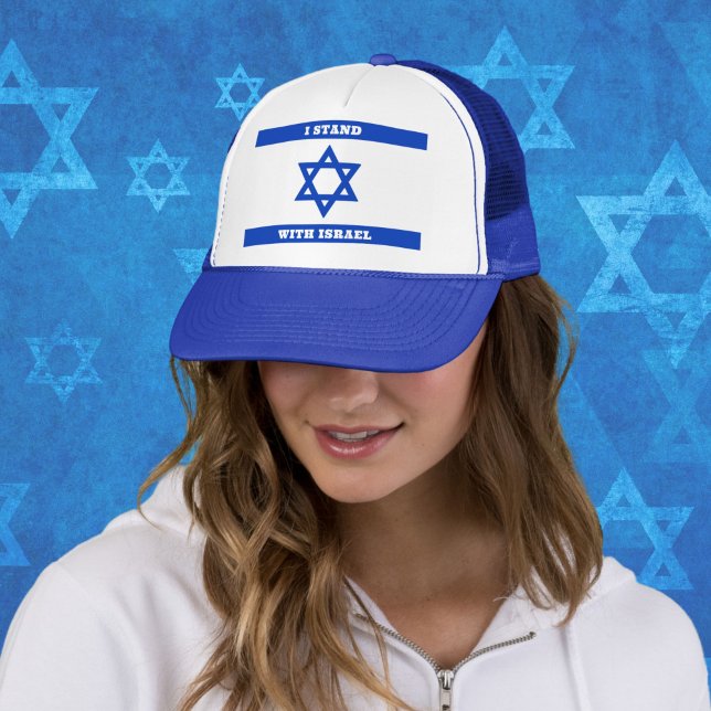 Star of David Flag, I Stand With Israel Hat (Creator Uploaded)