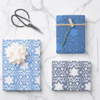 Happy Hanukkah Wrapping Paper Set of 3