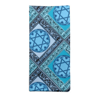 Star of David Floret Cloth Napkin