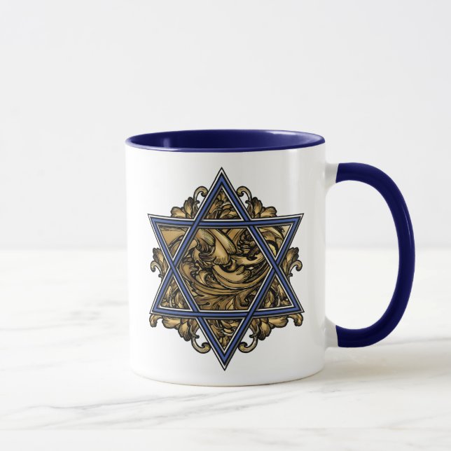 Star of David Gold Mug (Right)