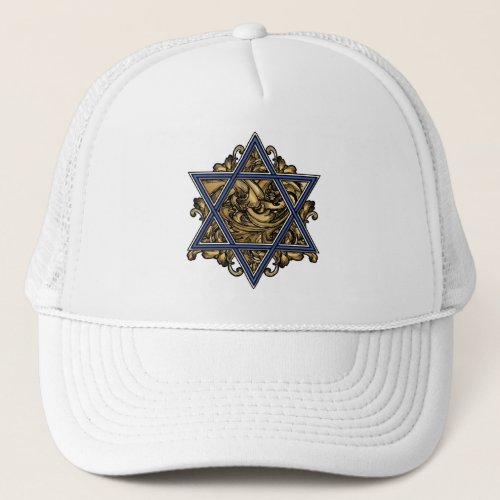 Star of David Gold Trucker Hat