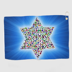 Star of David Golf Towel