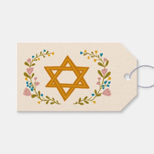 Star of David Hand-drawn Floral Hanukkah Custom 
