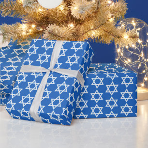 Star of David Hannukah Wrapping Paper