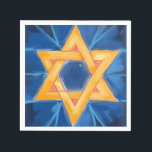 Star of David Hanukkah Blue Watercolor Napkins<br><div class="desc">Star of David Hanukkah Blue Watercolor Holiday Design
- Happy Hanukkah!</div>