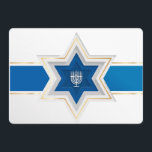 Star of David Hanukkah Holiday Card<br><div class="desc">Star of David Hanukkah Holiday Card Keep in touch with family and friends while you celebrate the holiday of Hanukkah/Chanukah with the lights of the menorah. The eight-day Jewish celebration known as Hanukkah or Chanukah commemorates the rededication during the second century B.C. of the Second Temple in Jerusalem, where according...</div>