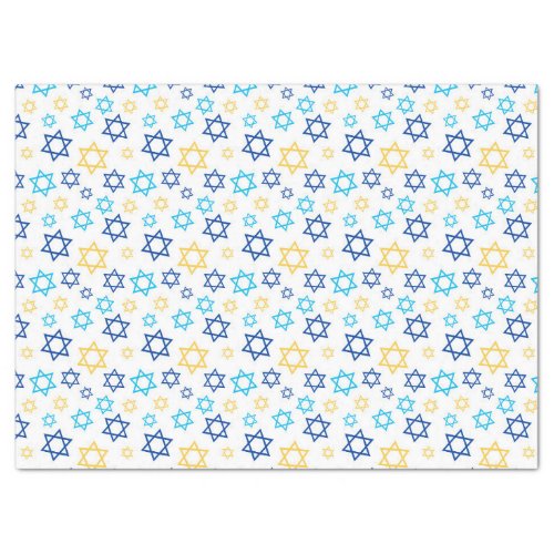 Star of David Hanukkah Tissue Paper