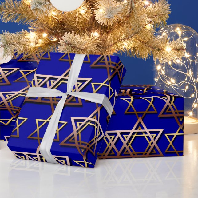 Star of David Hanukkah Wrapping Paper (Holidays)