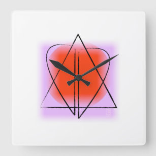 Star of David/Heart Wall Clock