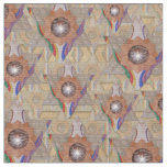 'Star of David' in leather and suede Fabric