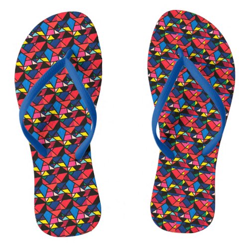 Star of David in Stained Glass _ Flip Flops