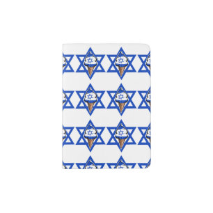 Star of David Israel flag ice cream Passport Holder