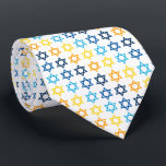 Star of David Jewish Colorful  Neck Tie<br><div class="desc">Happy Hanukkah Star of David Pattern</div>