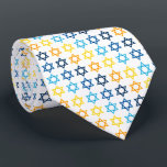 Star of David Jewish Colorful  Neck Tie<br><div class="desc">Happy Hanukkah Star of David Pattern</div>