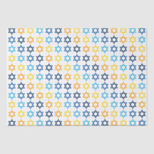 Star of David Jewish Colorful Tissue Paper