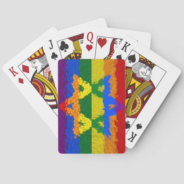 Star of David - Jewish - Gay Pride Poker Cards (Back)