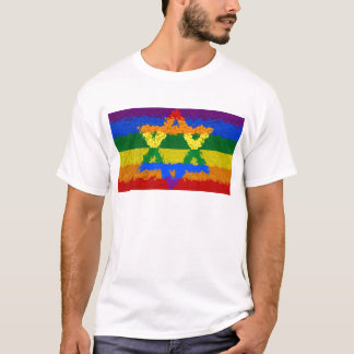 Star of David - Jewish - Gay Pride T-Shirt