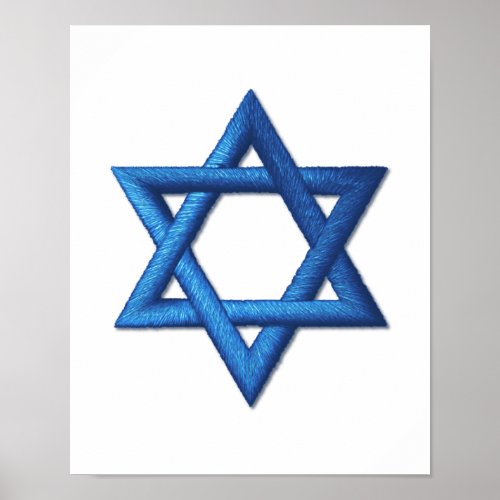 Star of David Jewish Poster
