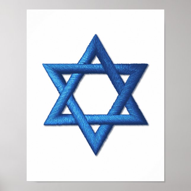 Star of David Jewish Poster (Front)