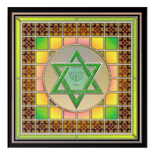 Star of David Judaism Acrylic Art