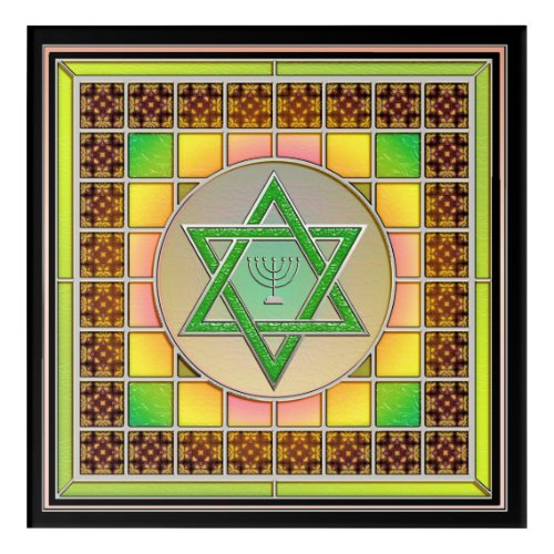 Star of David Judaism Acrylic Art