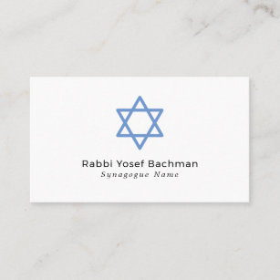 Star Of David, Judaism, Religious Business Card