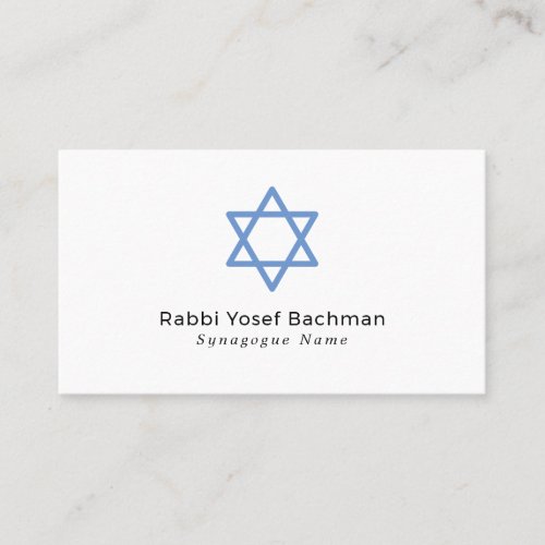 Star Of David Judaism Religious Business Card