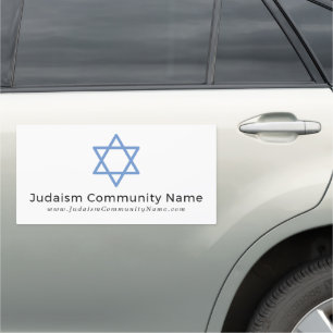 Star Of David, Judaism, Religious Car Magnet