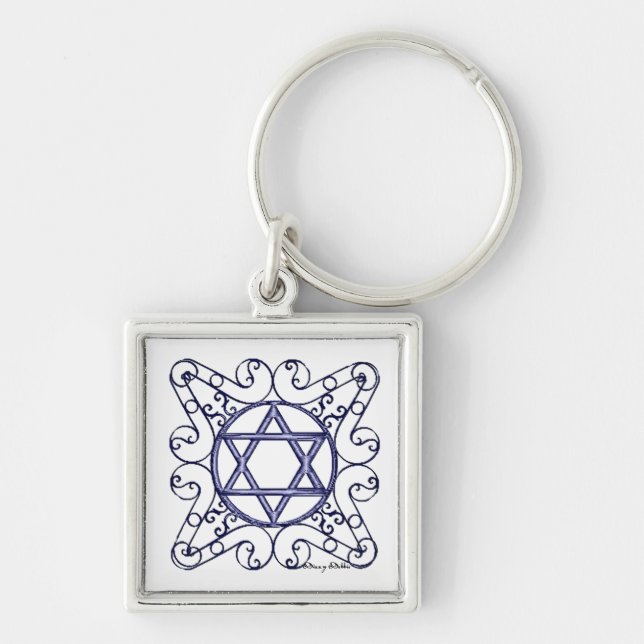 Star of David Key Chain (Front)