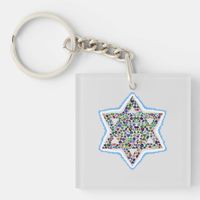 Star of David Keychain (Front)