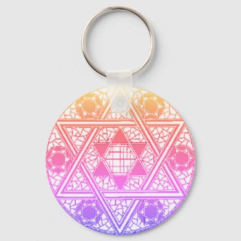 Star Of David Keychain by Cardgallery at Zazzle