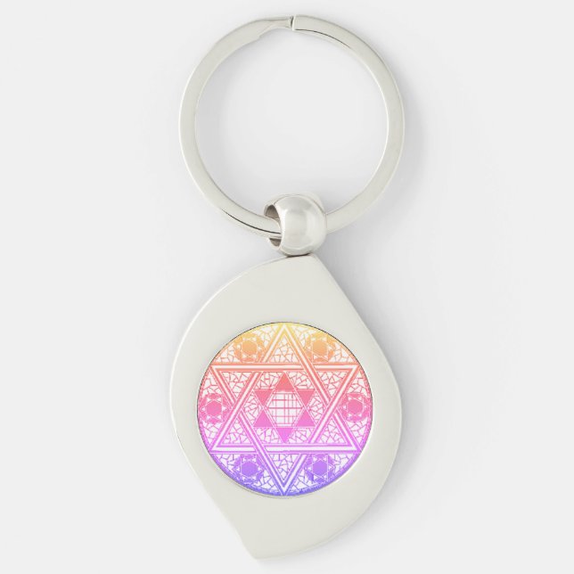 Star of David  Keychain (Front)