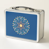 Blue White Tiger Lunch Box, Zazzle