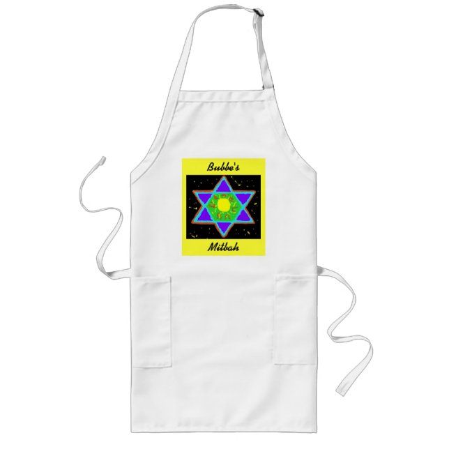 Star of David Paint Long Apron (Front)