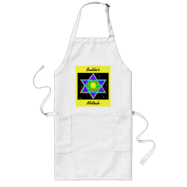 Star of David Paint Long Apron | Zazzle
