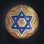 Star of David Paper Bowls, 7" Round Paper Bowl<br><div class="desc">7" paper bowls with a blue and faux gold Star of David design for Passover, Hanukkah, and Rosh Hashanah, as well as other occasions. Recommended for families, catering, and event planners. See 9" and 7" matching paper plates, paper cocktail napkins, paper luncheon napkins, and paper cups from Editwerks. Personalize your...</div>