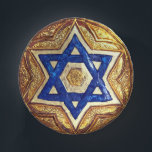 Star of David Paper Bowls, 7" Round Paper Bowl<br><div class="desc">7" paper bowls with a blue and faux gold Star of David design for Passover, Hanukkah, and Rosh Hashanah, as well as other occasions. Recommended for families, catering, and event planners. See 9" and 7" matching paper plates, paper cocktail napkins, paper luncheon napkins, and paper cups from Editwerks. Personalize your...</div>
