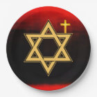 Star of David Paper Plates