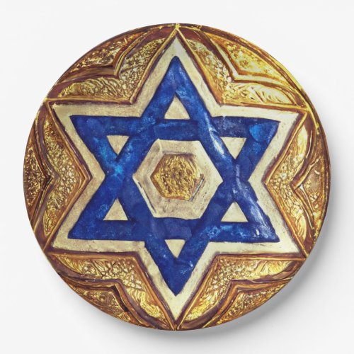 Star of David Paper Plates, 9
