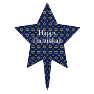 Star Of David Pattern Star Cake Topper